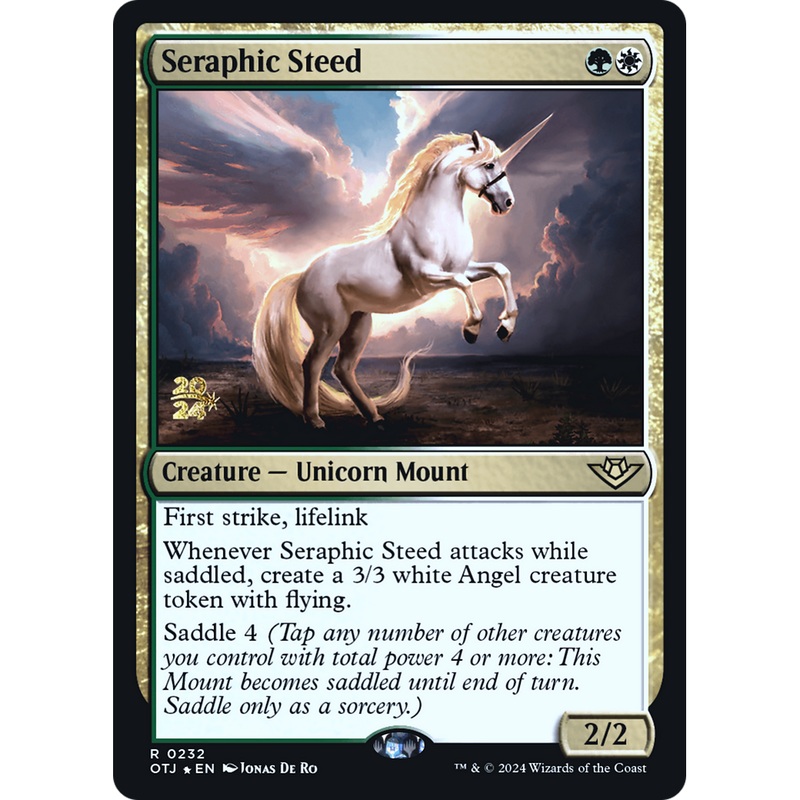 Seraphic Steed (PRE-232S) - Outlaws of Thunder Junction Promos Foil