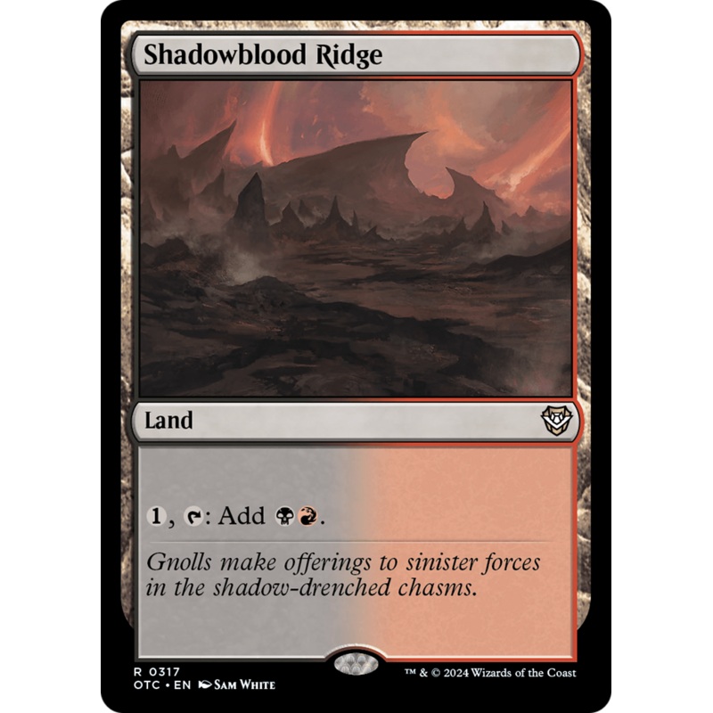 Shadowblood Ridge (OTC-317) - Outlaws of Thunder Junction Commander