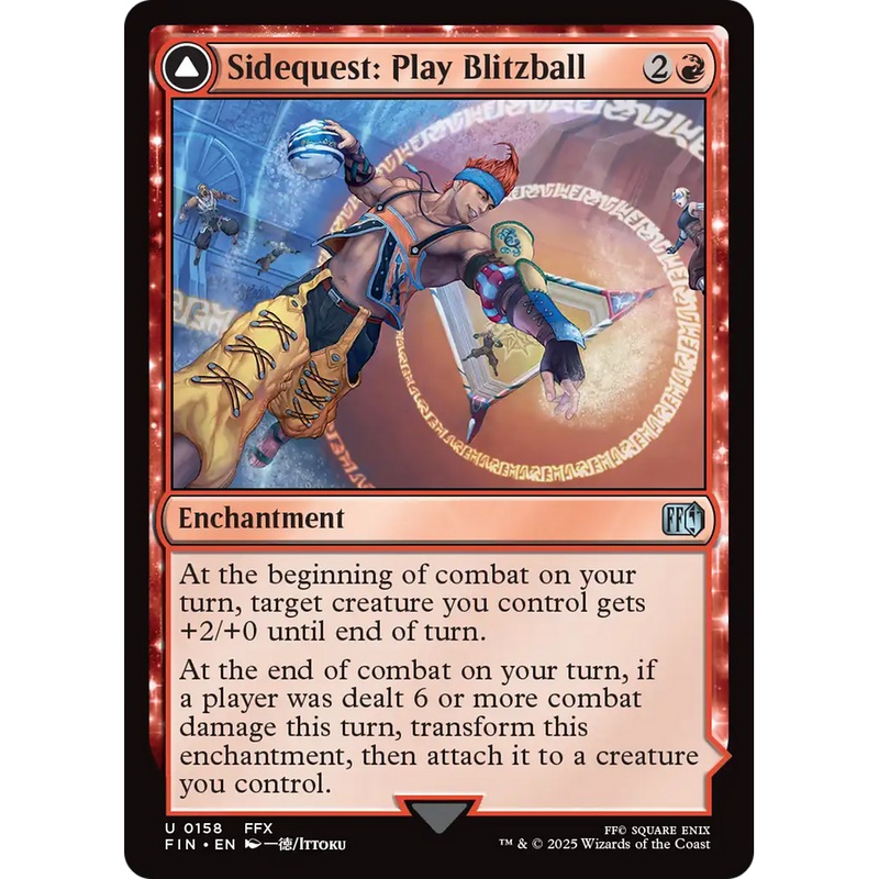 Sidequest: Play Blitzball // World Champion, Celestial Weapon (FIN-158) - FINAL FANTASY: (enchantment) Foil
