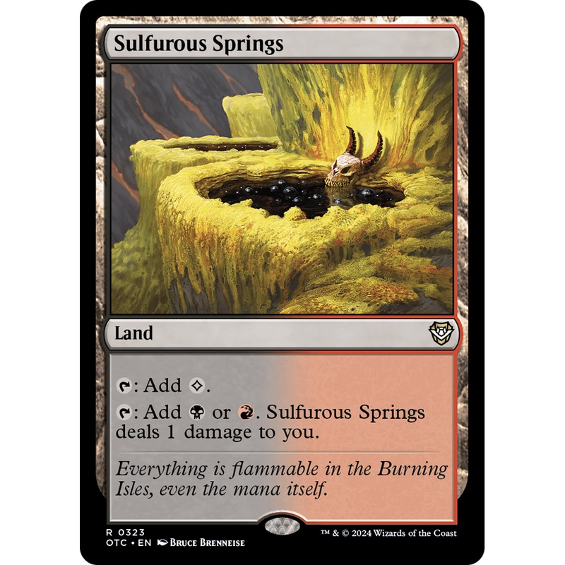 Sulfurous Springs (OTC-323) - Outlaws of Thunder Junction Commander