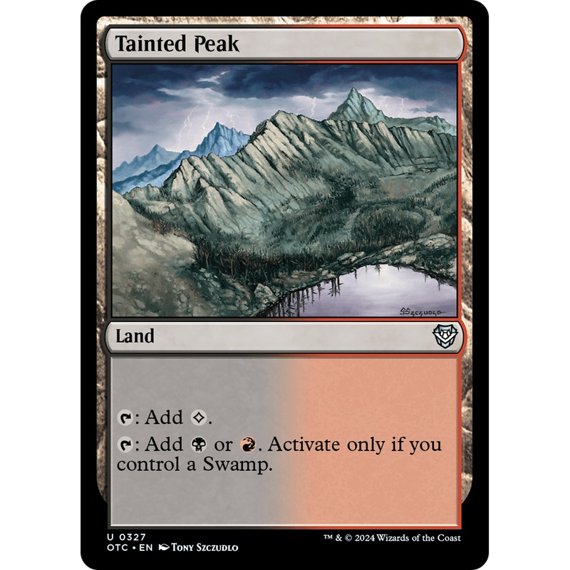 Tainted Peak (OTC-327) - Outlaws of Thunder Junction Commander