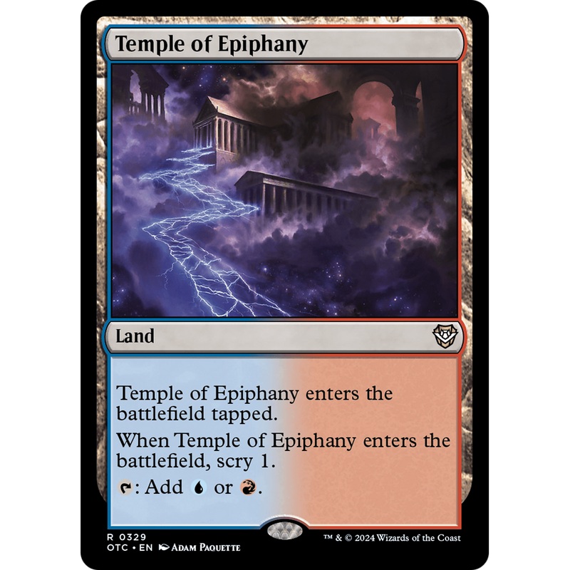 Temple of Epiphany (OTC-329) - Outlaws of Thunder Junction Commander