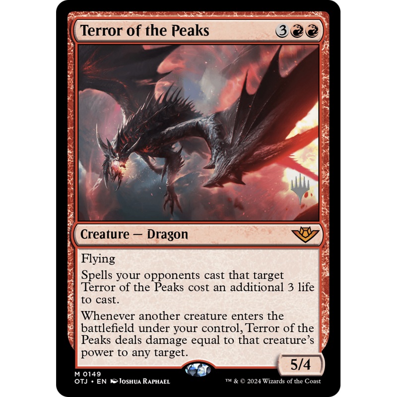 Terror of the Peaks (PPOTJ-149P) - Outlaws of Thunder Junction Promos Foil