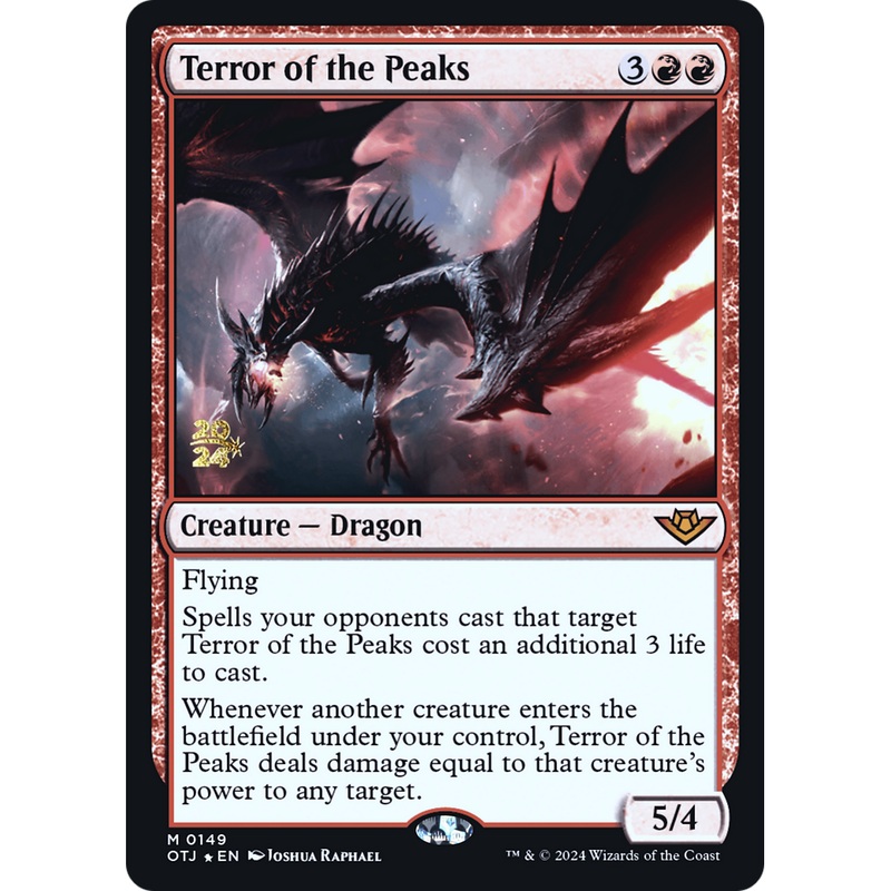 Terror of the Peaks (PRE-149S) - Outlaws of Thunder Junction Promos Foil