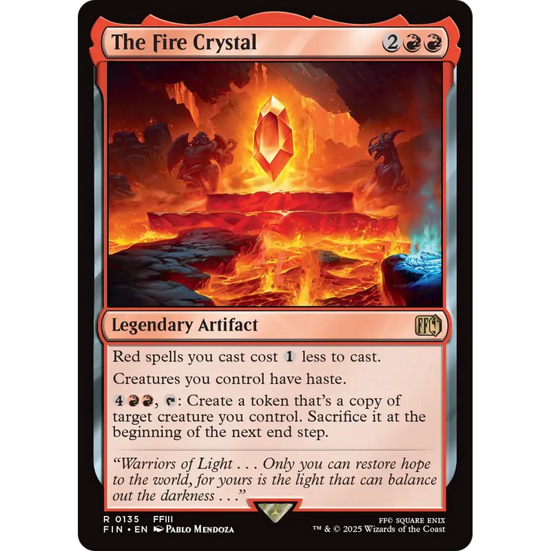 The Fire Crystal (FIN-135) - FINAL FANTASY Foil