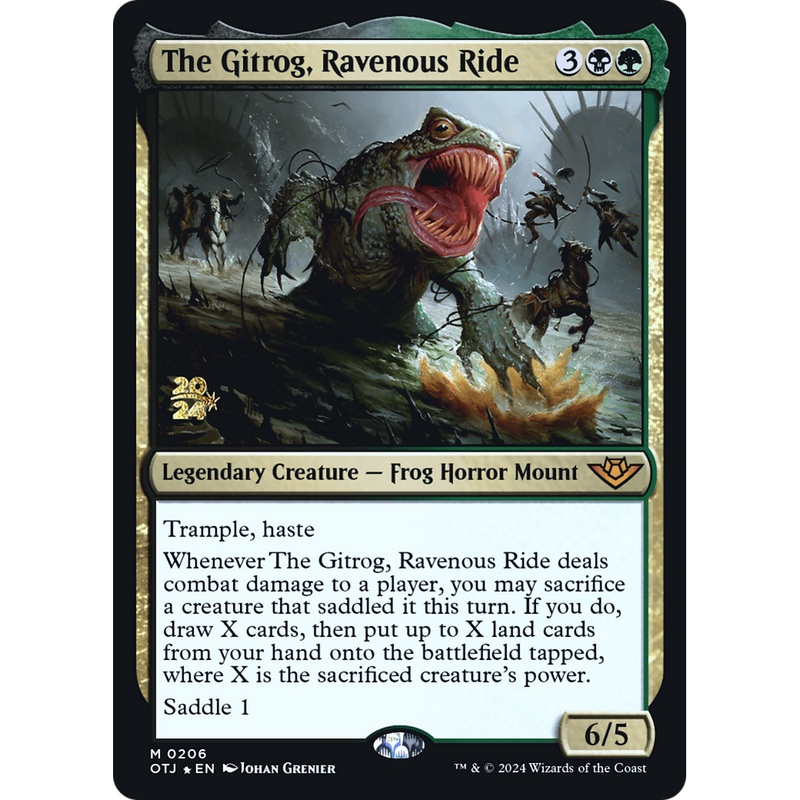 The Gitrog, Ravenous Ride (PRE-206S) - Outlaws of Thunder Junction Promos Foil