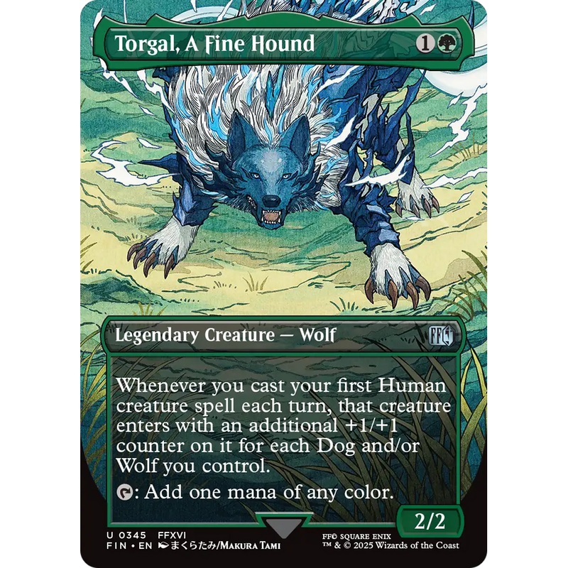 Torgal, A Fine Hound (FIN-345) - FINAL FANTASY (Borderless) Foil