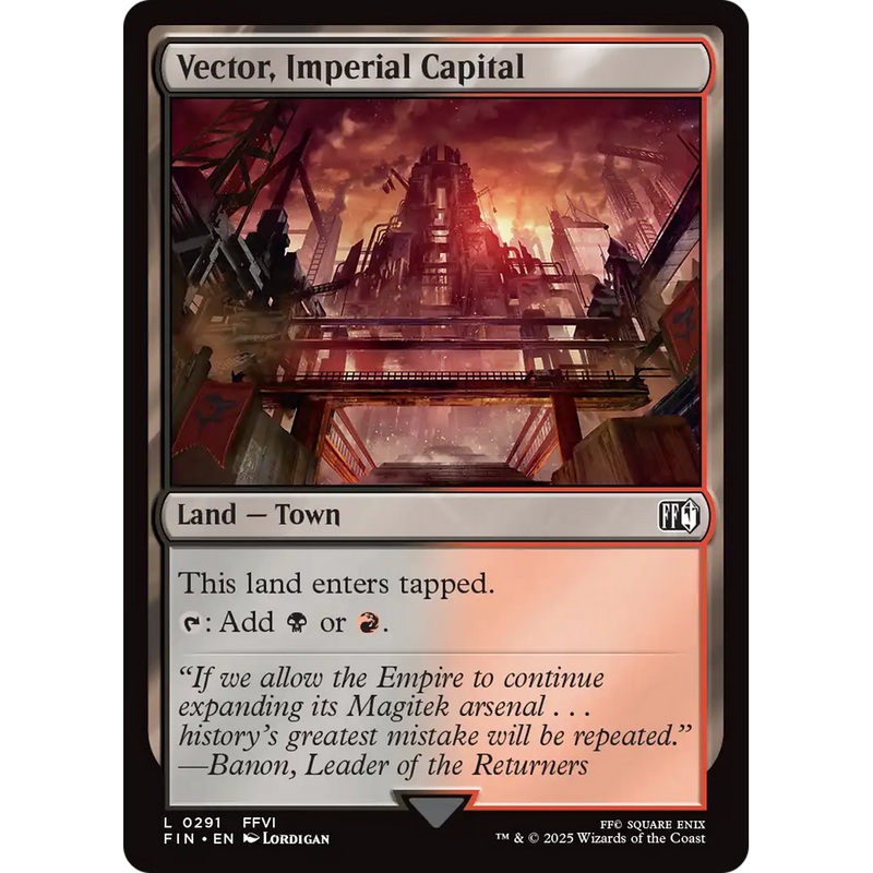 Vector, Imperial Capital (FIN-291) - FINAL FANTASY Foil