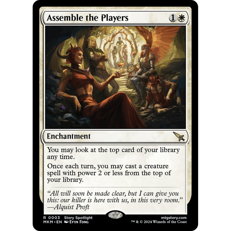 Assemble the Players (MKM-003) - Murders at Karlov Manor Foil