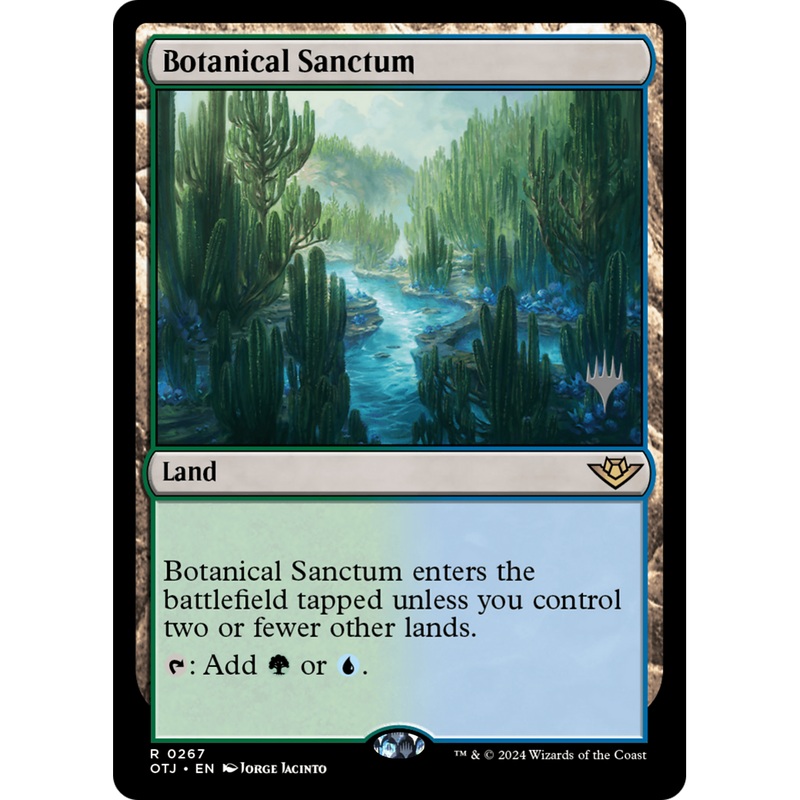 Botanical Sanctum (PPOTJ-267P) - Outlaws of Thunder Junction Promos Foil