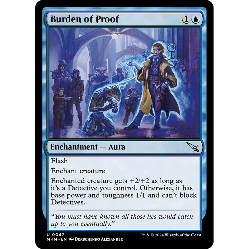 Burden of Proof (MKM-042) - Murders at Karlov Manor Foil