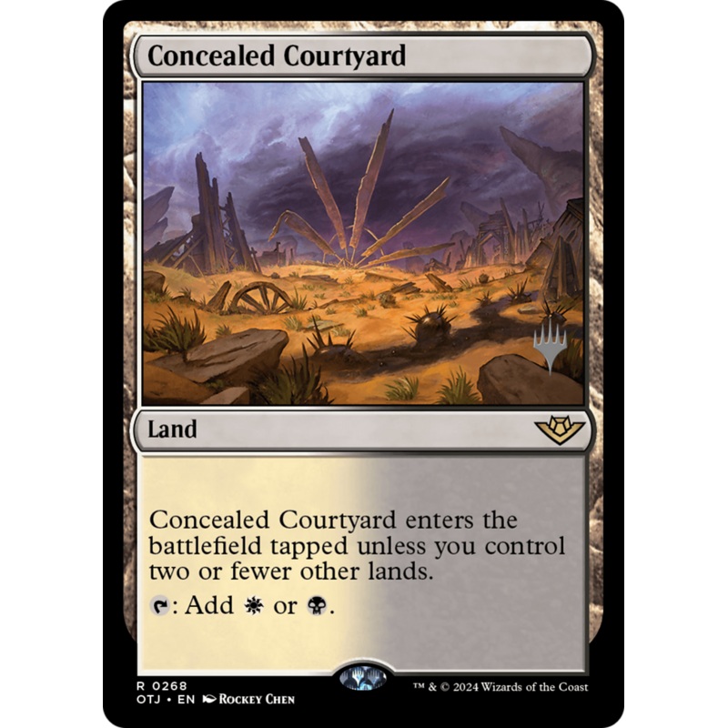 Concealed Courtyard (PPOTJ-268P) - Outlaws of Thunder Junction Promos Foil