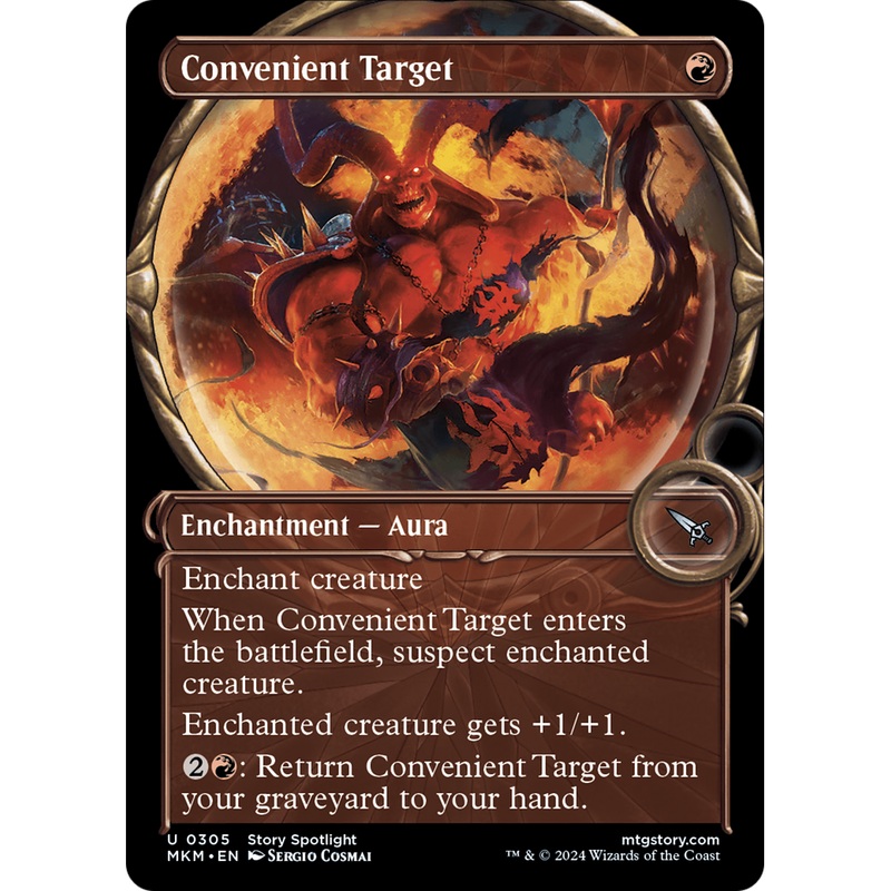 Convenient Target (MKM-305) - Murders at Karlov Manor: (Showcase) Foil