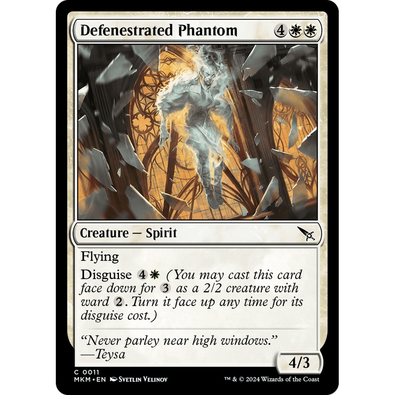 Defenestrated Phantom (MKM-011) - Murders at Karlov Manor Foil