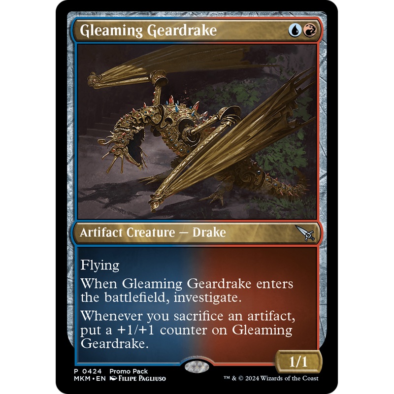 Gleaming Geardrake (PPMKM-424) - Murders at Karlov Manor