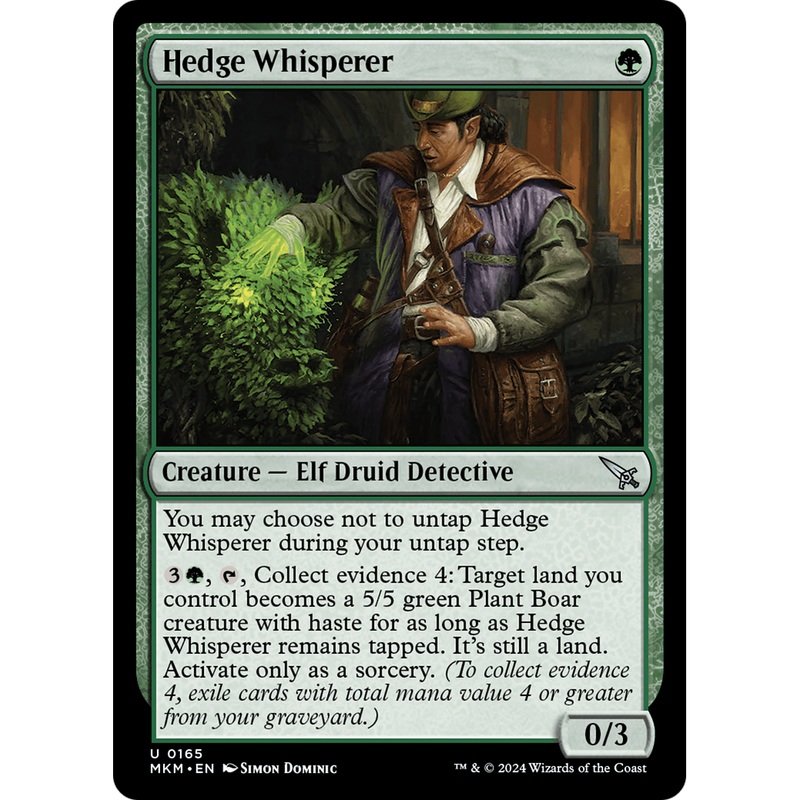 Hedge Whisperer (MKM-165) - Murders at Karlov Manor Foil