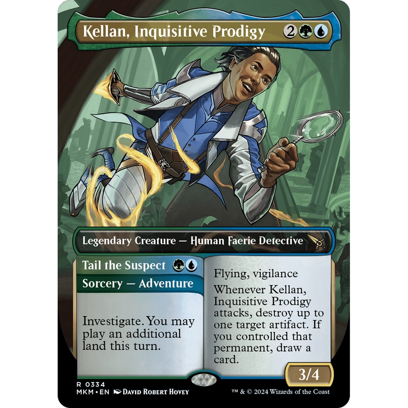 Kellan, Inquisitive Prodigy // Tail the Suspect (MKM-334) - Murders at Karlov Manor (Borderless)