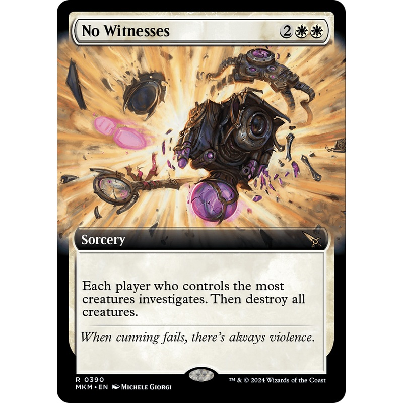 No Witnesses (MKM-390) - Murders at Karlov Manor: (Extended Art) Foil