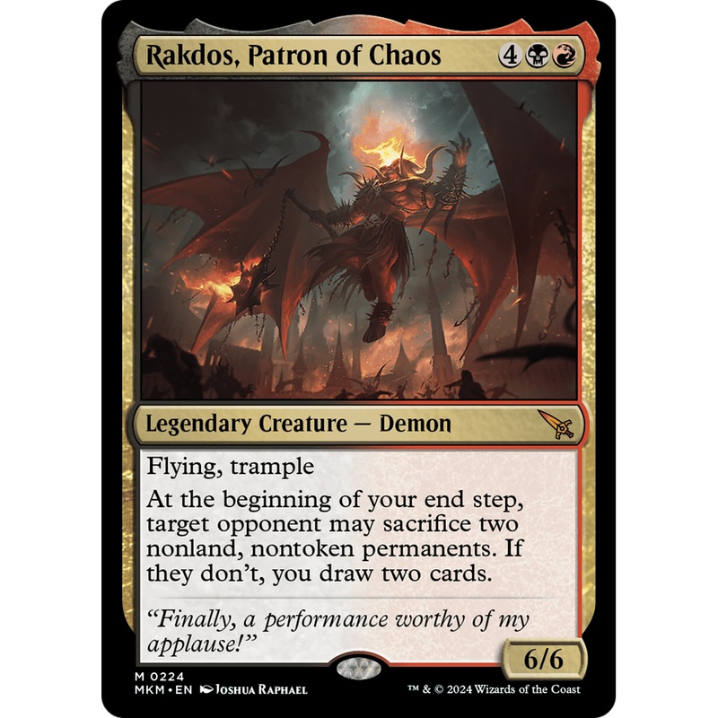Rakdos, Patron of Chaos (MKM-224) - Murders at Karlov Manor