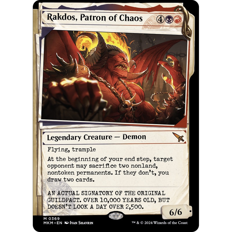 Rakdos, Patron of Chaos (MKM-369) - Murders at Karlov Manor: (Showcase)