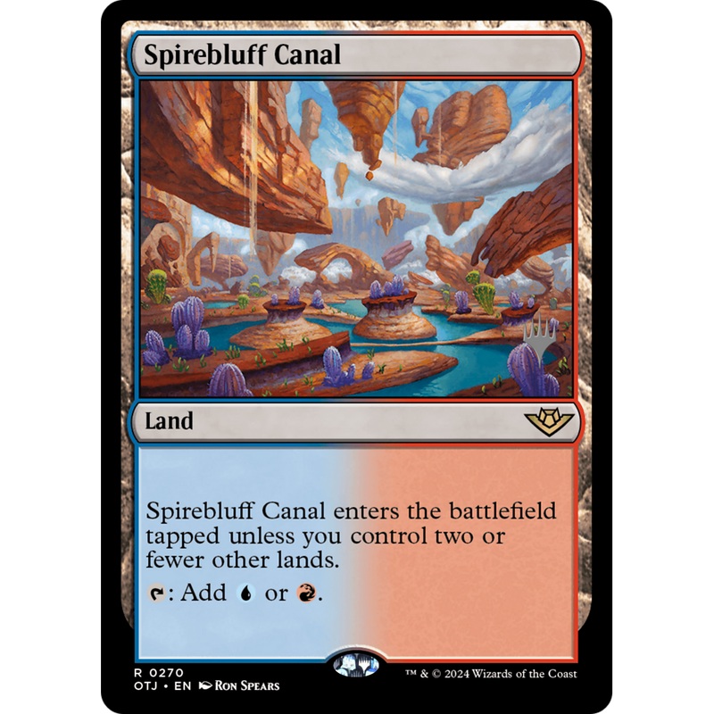 Spirebluff Canal (PPOTJ-270P) - Outlaws of Thunder Junction Promos Foil