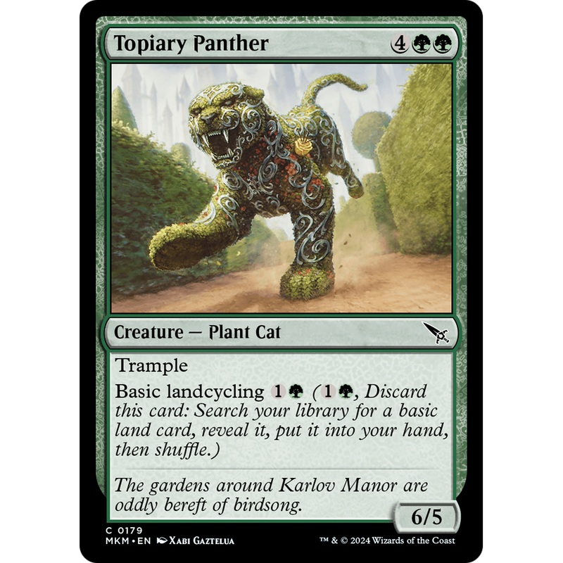 Topiary Panther (MKM-179) - Murders at Karlov Manor