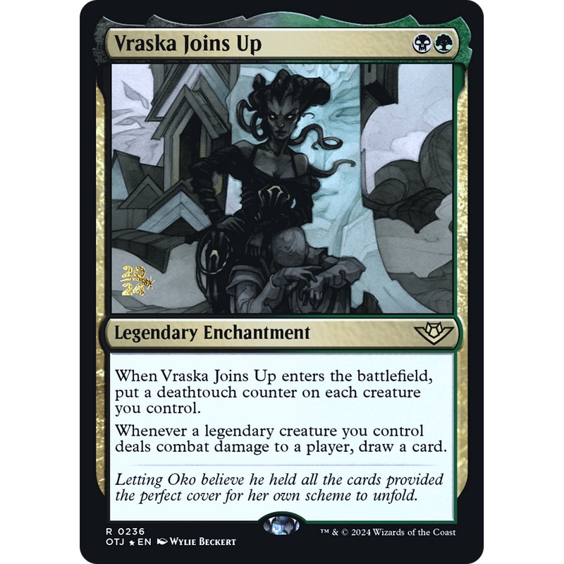 Vraska Joins Up (PRE-236S) - Outlaws of Thunder Junction Promos Foil