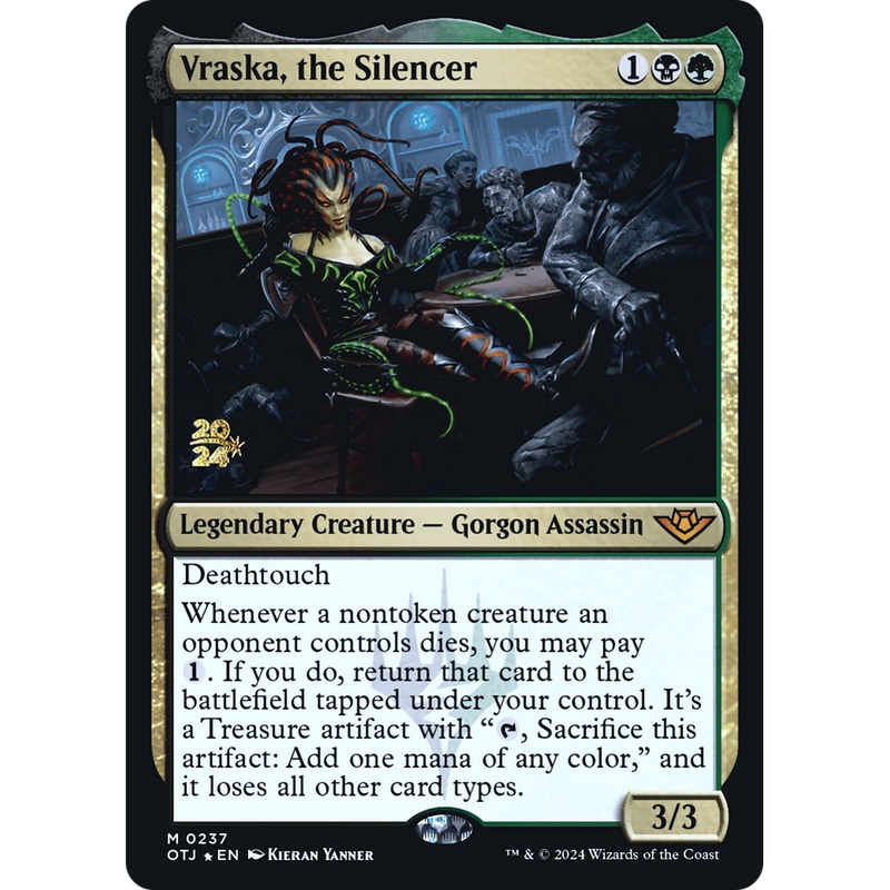 Vraska, the Silencer (PRE-237S) - Outlaws of Thunder Junction Promos Foil