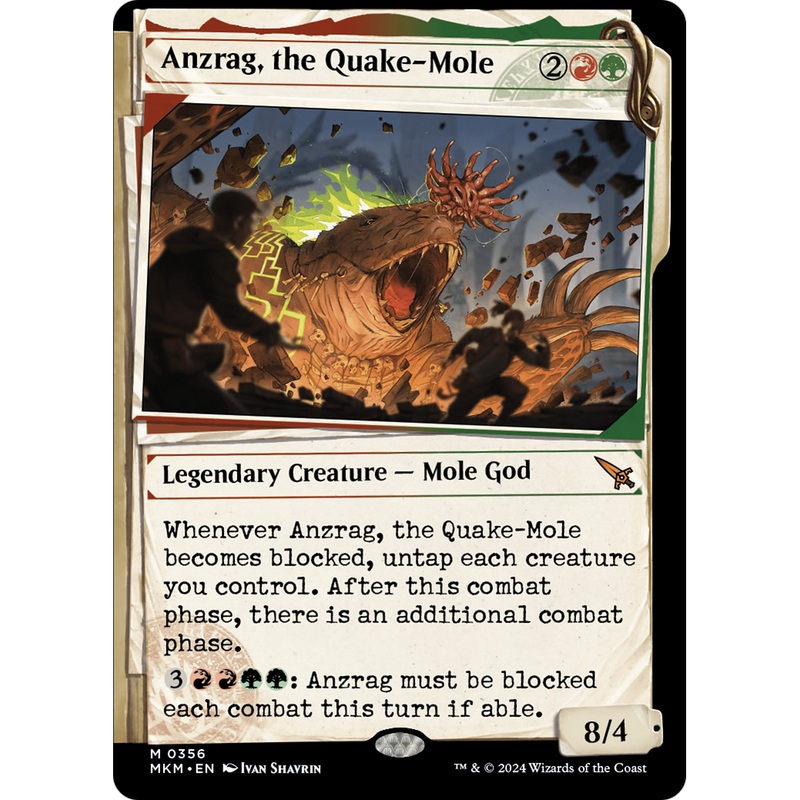 Anzrag, the Quake-Mole (MKM-356) - Murders at Karlov Manor: (Showcase) Foil
