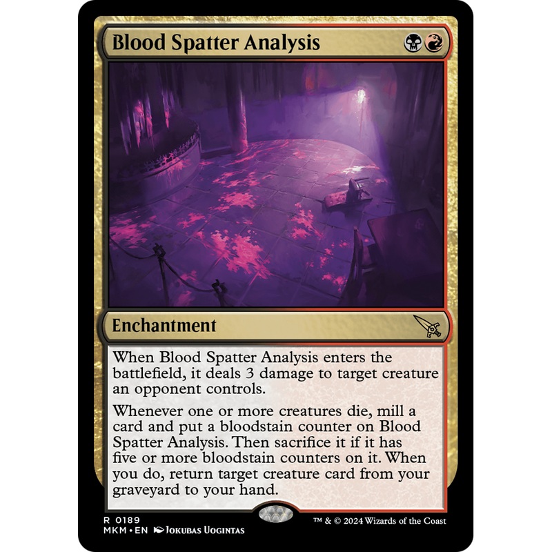 Blood Spatter Analysis (MKM-189) - Murders at Karlov Manor Foil