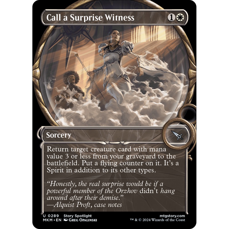 Call a Surprise Witness (MKM-289) - Murders at Karlov Manor: (Showcase) Foil