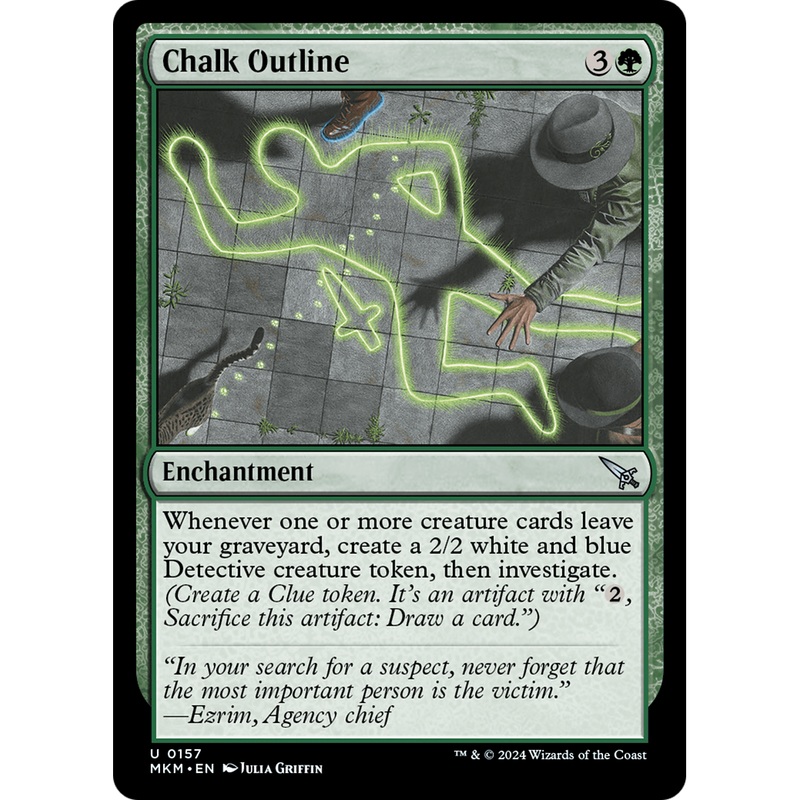 Chalk Outline (MKM-157) - Murders at Karlov Manor Foil