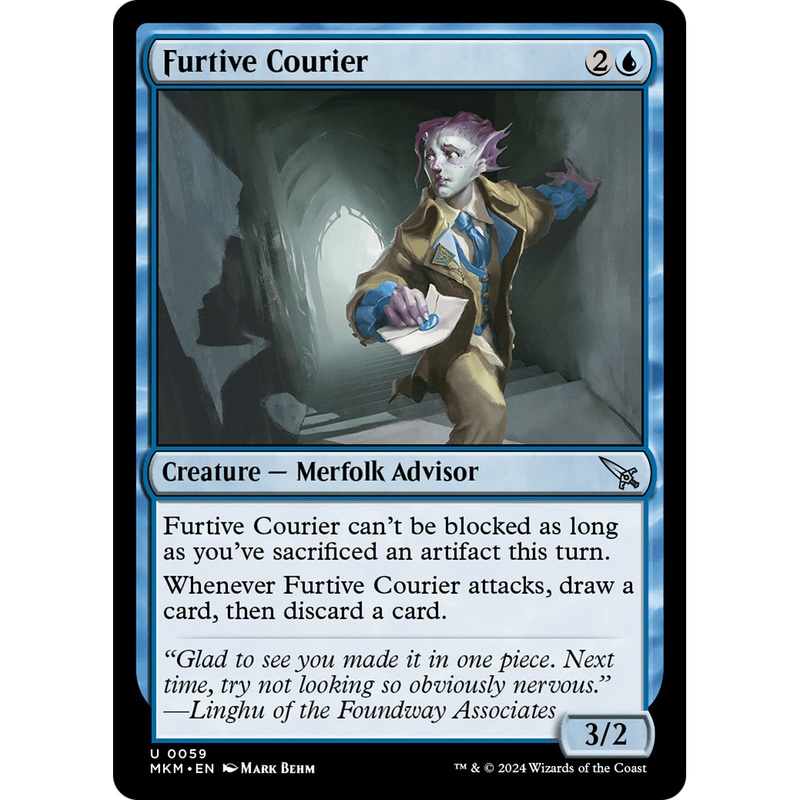 Furtive Courier (MKM-059) - Murders at Karlov Manor