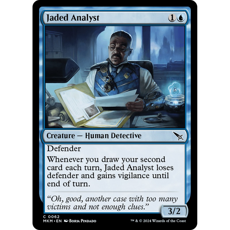 Jaded Analyst (MKM-062) - Murders at Karlov Manor Foil