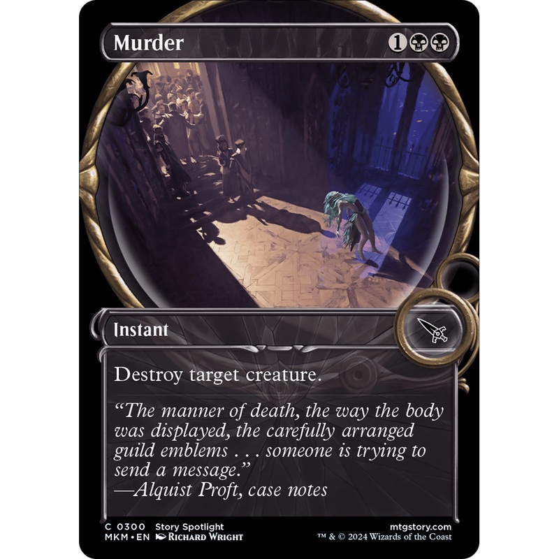 Murder (MKM-300) - Murders at Karlov Manor: (Showcase) Foil