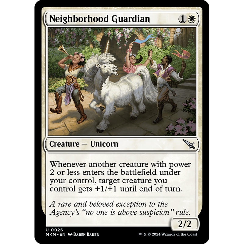 Neighborhood Guardian (MKM-026) - Murders at Karlov Manor Foil