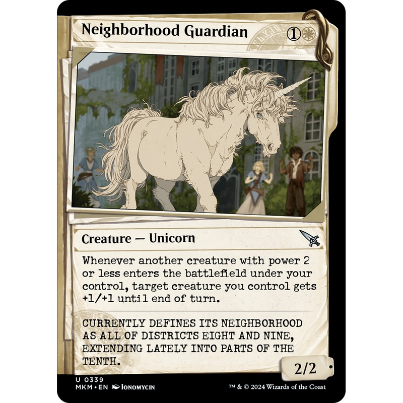 Neighborhood Guardian (MKM-339) - Murders at Karlov Manor: (Showcase) Foil