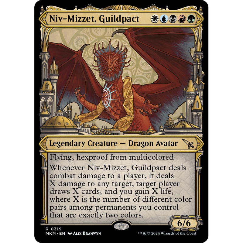 Niv-Mizzet, Guildpact (MKM-319) - Murders at Karlov Manor: (Showcase)