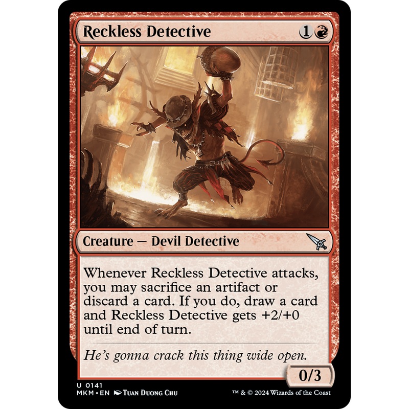 Reckless Detective (MKM-141) - Murders at Karlov Manor Foil