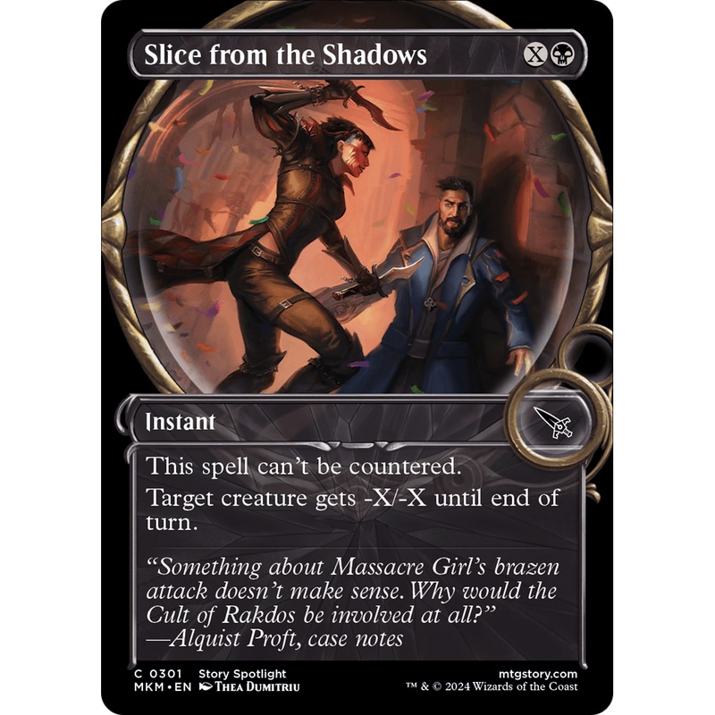 Slice from the Shadows (MKM-301) - Murders at Karlov Manor: (Showcase) Foil