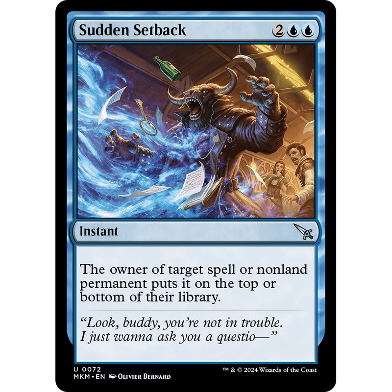 Sudden Setback (MKM-072) - Murders at Karlov Manor Foil