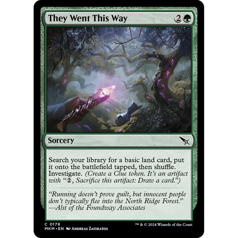 They Went This Way (MKM-178) - Murders at Karlov Manor Foil