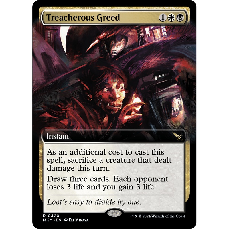 Treacherous Greed (MKM-420) - Murders at Karlov Manor: (Extended Art)