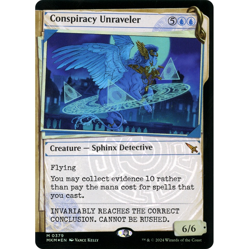 Conspiracy Unraveler (MKM-379) - Murders at Karlov Manor: (Showcase) Foil