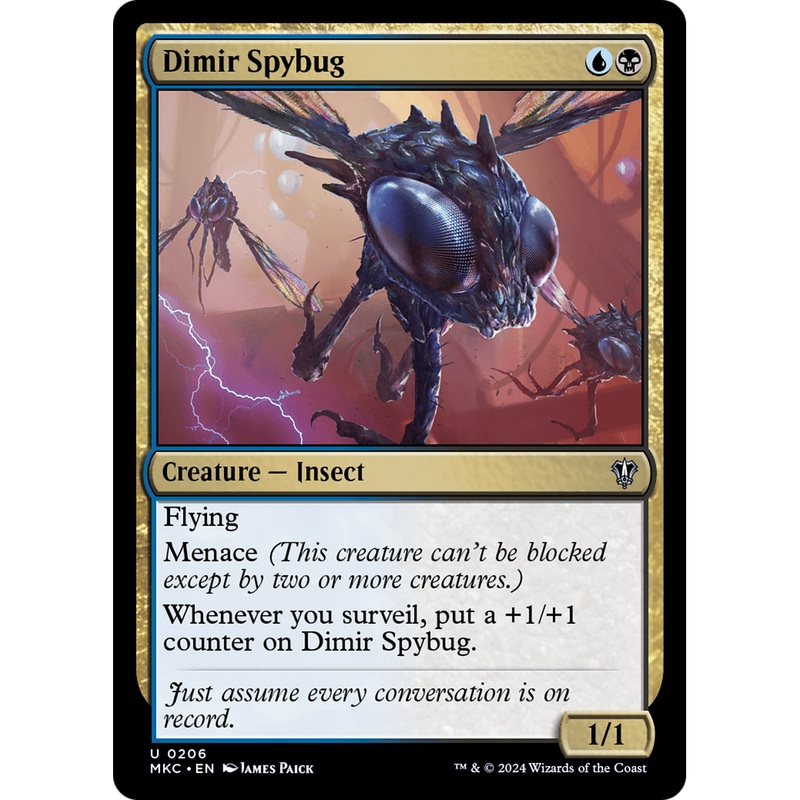 Dimir Spybug (MKC-206) - Murders at Karlov Manor Commander