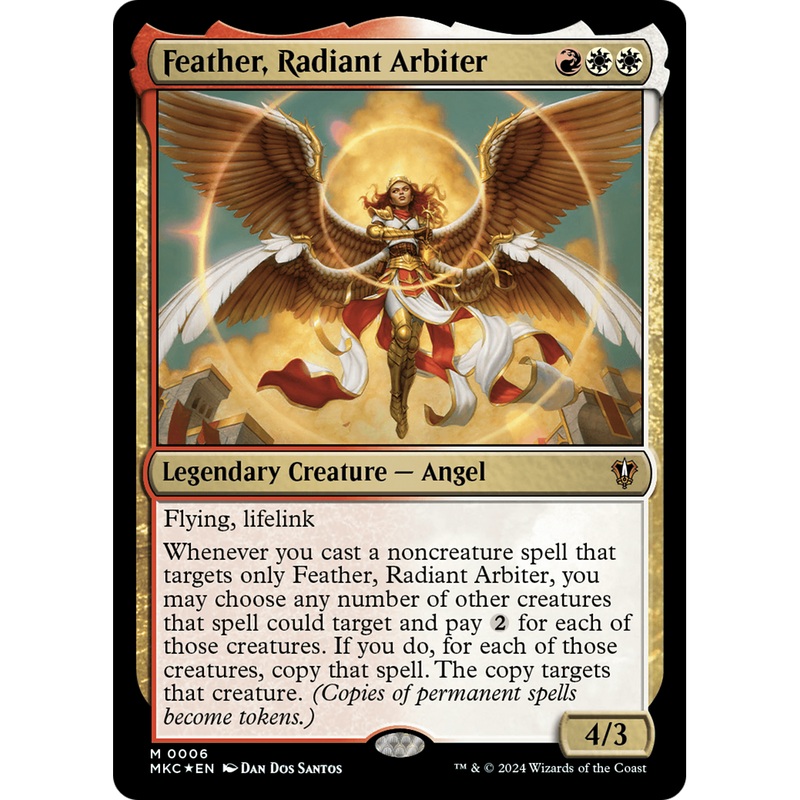 Feather, Radiant Arbiter (MKC-006) - Murders at Karlov Manor Commander Foil