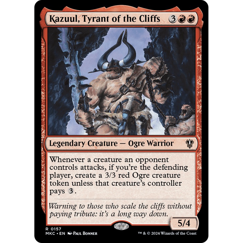 Kazuul, Tyrant of the Cliffs (MKC-157) - Murders at Karlov Manor Commander