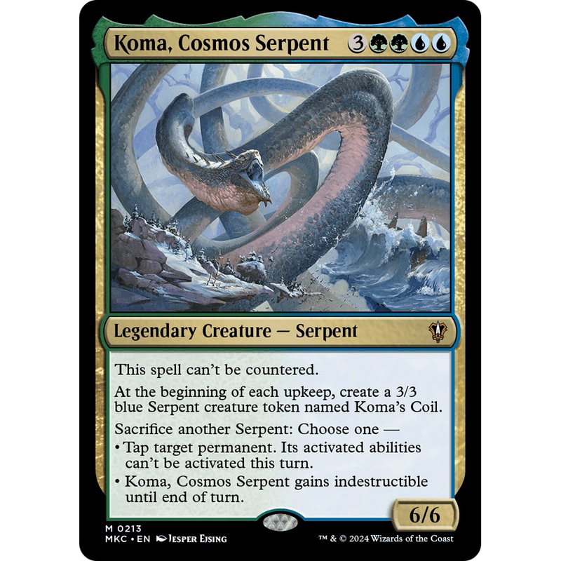 Koma, Cosmos Serpent (MKC-213) - Murders at Karlov Manor Commander
