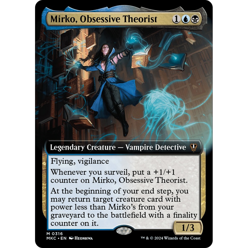 Mirko, Obsessive Theorist (MKC-316) - Murders at Karlov Manor Commander: (Extended Art)