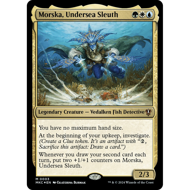 Morska, Undersea Sleuth (MKC-003) - Murders at Karlov Manor Commander Foil